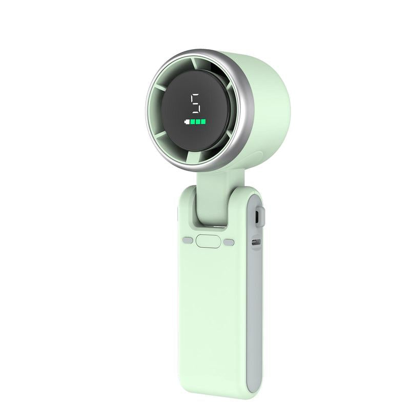 PLAYHOT Portable Handheld Turbo Fan, 5 Gear Wind,4000Mah Battery Operated, up to 10 Working Hours, 3 in 1 Hand Fan Rechargeable with Air Turbo Tech Cooling Fan for Outdoor Activities, Travel, Working, Summer Selected Products