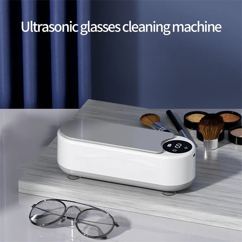 Ultrasonic Jewelry and Household Cleaning Machine, 450ml Capacity for Rings, Glasses, and Makeup Brushes